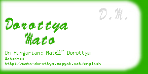 dorottya mato business card